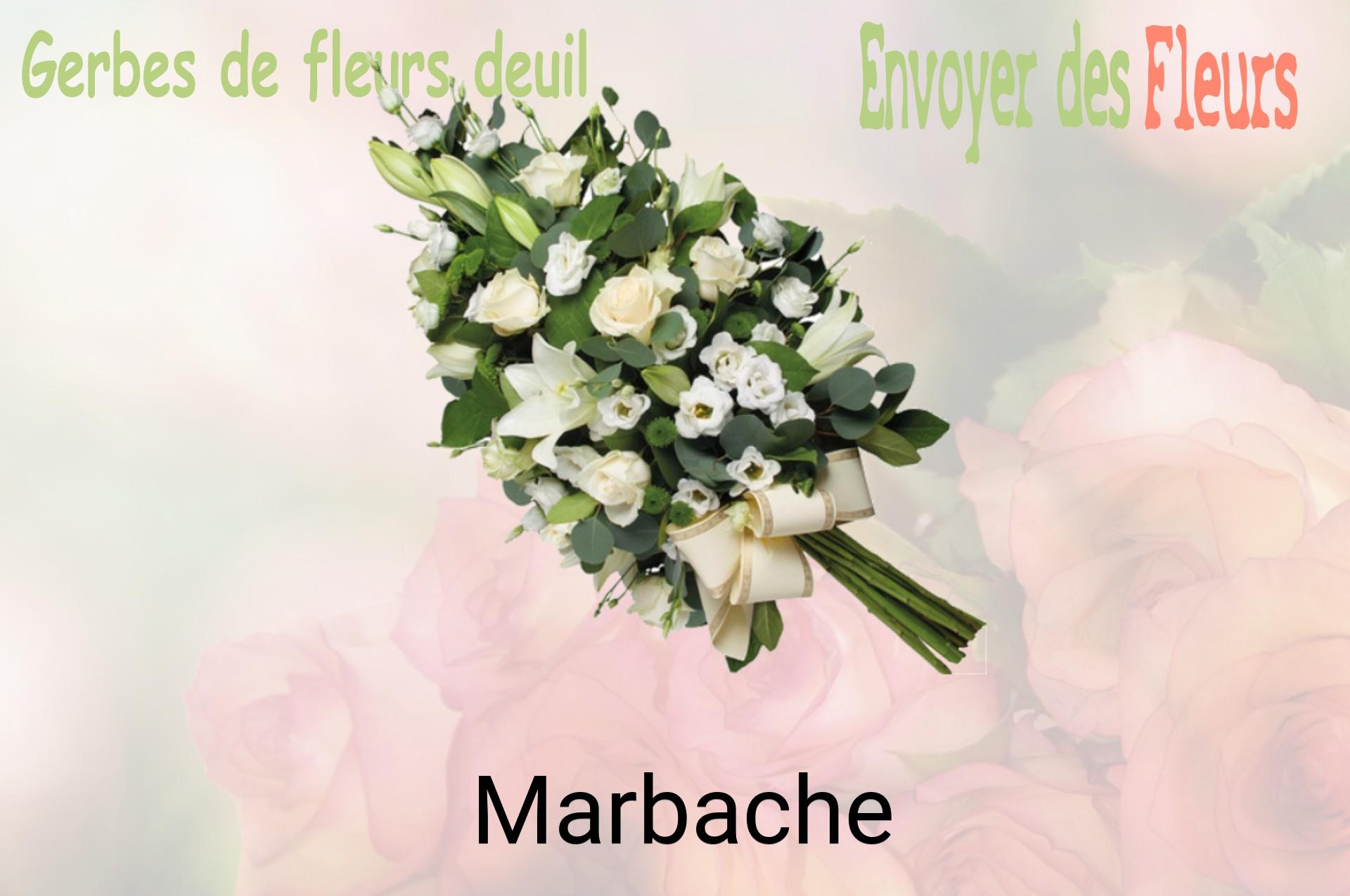 Gerbe de fleurs de deuil livrée à Marbache
